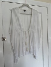Iris  Lilly Women's Beachwear Cream Kaftan Cover-Up Size small/medium