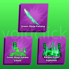 Green Ninja Katana Full Set Blade Ball