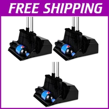 Industrial Broom & Dustpan Set - 3-Pack, 51" Long Handle