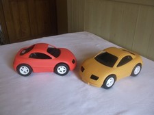 Vintage Little Tikes yellow & red Sports Car Vehicles for Transporter 