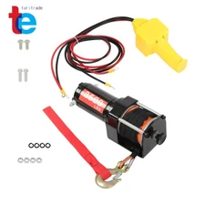 3500lbs Electric Winch 12VDC/1.5HP Copper Motor With 3/16" x 39' Synthetic Rope