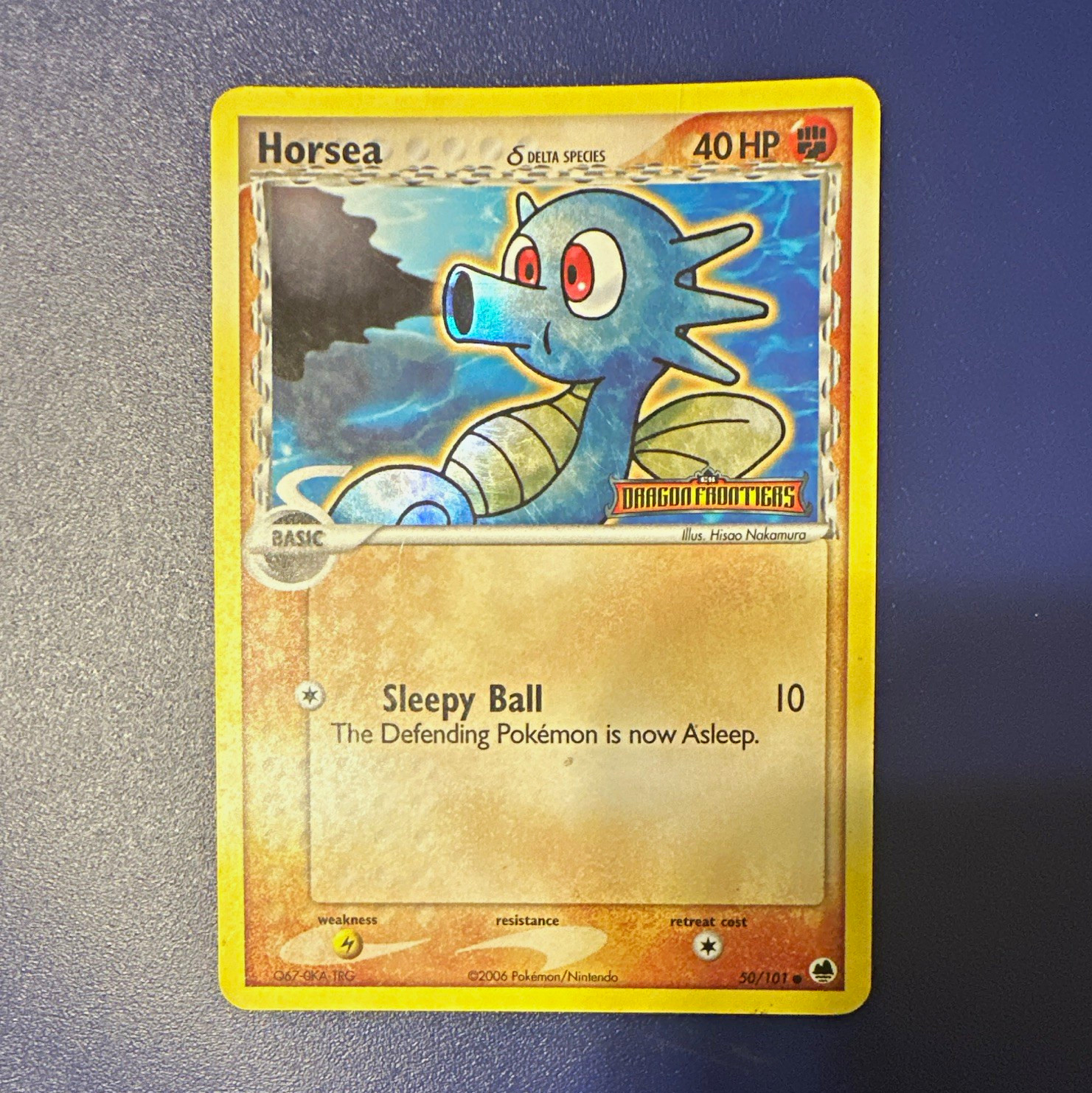 Pokémon Horsea 50/101 EX Dragon Frontiers Delta Reverse Holo