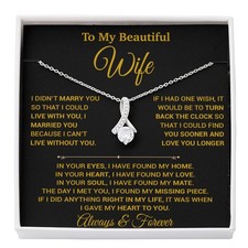 To My Wife Necklace, Christmas Gifts For Women, Anniversary Gift For Wife