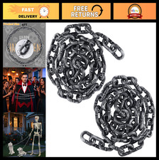 2 Pcs 6FT Halloween Plastic Chains - Creepy Props, Costume Accessories, Haunted