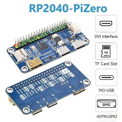 RP2350 PiZero Dev Board mit Hazard3 RISC-V und ARM M33 Prozessoren