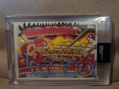 Project 2020 Mike Trout #4 HORIZONTAL ONE OF ONE by Ben Baller