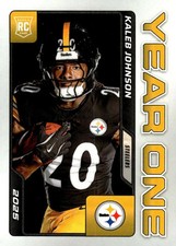 2025 Panini Instant NFL Year One Kaleb Johnson Rookie RC Card SP Prizm 1/180