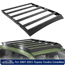 Overland Roof Rail Rack Cargo Carrier Basket For Toyota Tundra 2007-2021 Crewmax Overland Roof Rail Rack Cargo Carrier Basket For Toyota Tundra 2007-2021 Crewmax