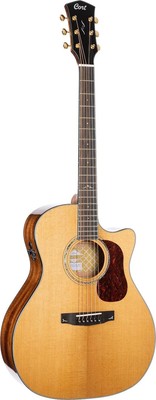 Cort Gold Series Bocote Acoustic Electric Guitar. Natural Glossy