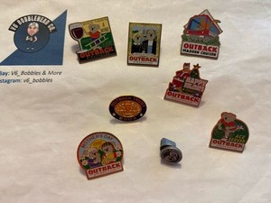 Outback Steakhouse Restaurant PINS & FLAIR (8x Lot)