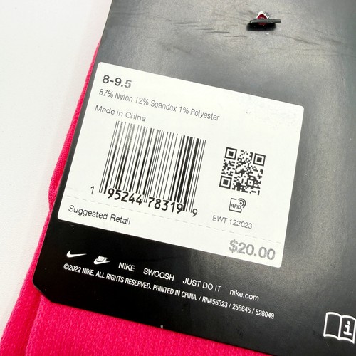 Nike Spark Socken (3 Paar) Crew, leicht Größe 8 - 9,5 Herren pink DA3584-667 - Bild 3 von 5