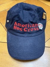 American Red Cross Natural Disaster Relief Crisis Blue Baseball Hat With Pins