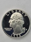 1992-S United States, Proof Silver, Washington Quarter