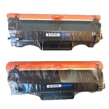 2 PK High Yield TN760 Toner Cartridge For Brother MFC-L2710DW HL-L2395DW Toner