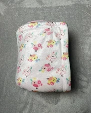 Zak & Zoey Baby Blanket Birds Flowers Pink Sherpa Plush Security Lovey 30"x37"