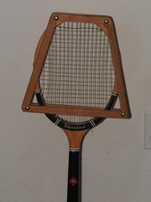 Vintage MacGregor International Wood Tennis Racquet Racket w/ Wilson Wood Cover