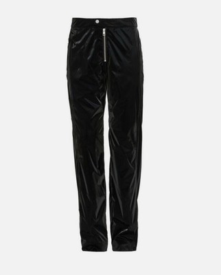 New Thierry Mugler X H&M Men's Size US 34R EU 50 Sheen Biker Black Pants