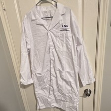 WonderWink LSU School of Veterinary Medicine Men's Classic Fit Lab Coat White L