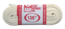 A R Sports Figure Skate Laces, 108" - White