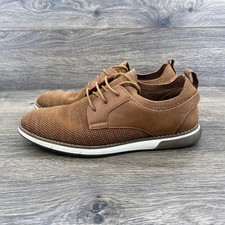 Bruno Marc Brown Knit Oxford Dress Shoes Lace Up Casual Fashion Size 5