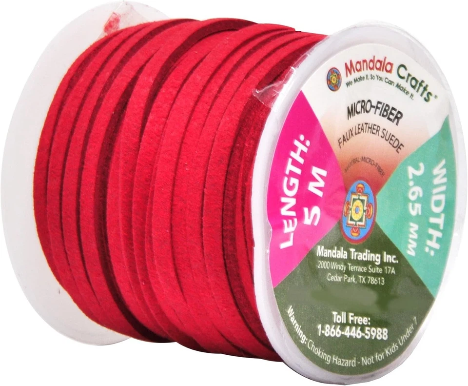 Juego de 25 cordones de cuero - suministros para atrapasueños de 2,65 mm Foto 4 de 4