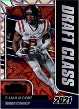 2021 Contenders Draft Pick Draft Class Blue Explosion #25 Elijah Moore/39 FB
