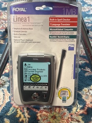 Royal Linea 1 PDA Personal Digital Assistant Touch Translator Organizer NEW NOS