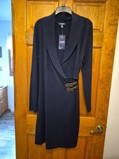 Chapps Sweater Dress Navy Large