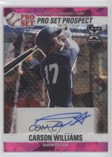 2021 Leaf Pro Set Metal 1990 Base Pink Crystals 7/10 Carson Williams Auto ni4