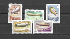 $2 Bucket: Russia 6012-16 Zeppelin Set MNH. Fresh and Clean. (R203)