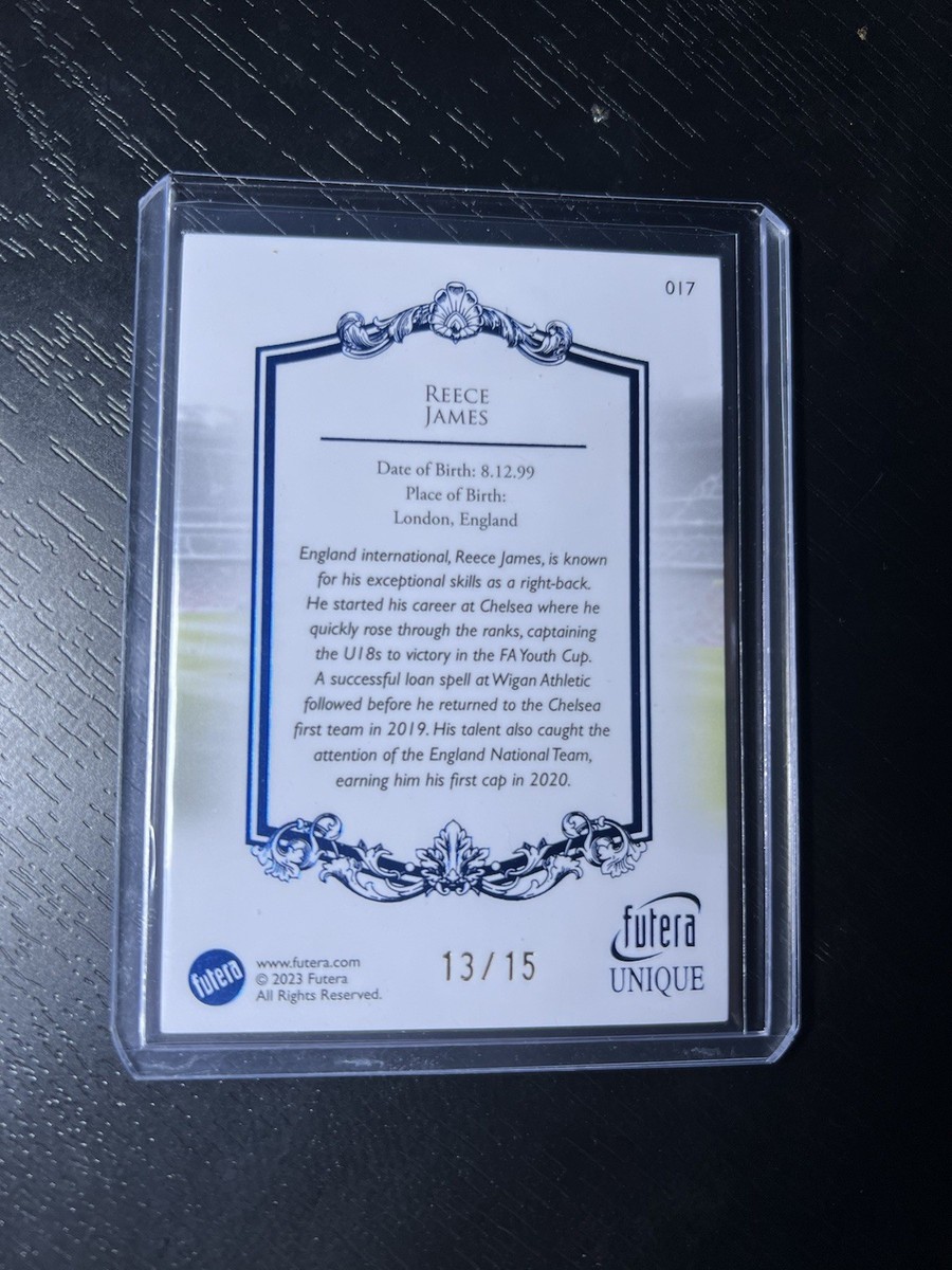 2023 Futera Unique Defender Reece James 13/15 England RARE