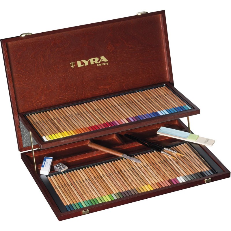 Crayons de couleur aquarelle haute qualit&eacute; | Kit dessin 96 nuances et outils
