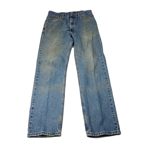 VTG 505 Levis Jeans Mens 34x30 Blue Regular Fit Straight Leg Made in USA Denim - Image 1