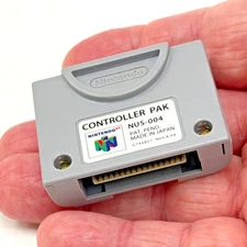 Nintendo 64 Controller Pak NUS-004 OEM Official N64 Memory Card GC