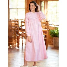 Lanz Vintage Floral Flannel Nightgown