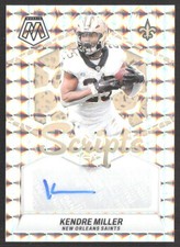 Kendre Miller 2024 Panini Mosaic Scripts #SC-SMI AU New Orleans Saints