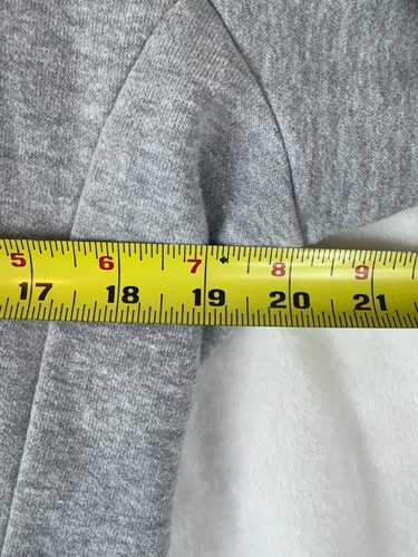 The North Face Hoodie Womens Large Gray Pink Pullover Sweatshirt Pockets Logo - Picture 6 of 8