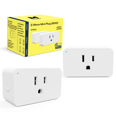 Minoston 800 Zwave Plug Smart Outlet Switch Lr Z-Wave Hub Required Bult In
