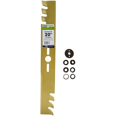 #ad 20 Inch Universal Gold Mulching Blade with Custom Washers Commercial Grade $44.79