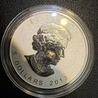2013  - Snake Privy Silver Canada Maple Leaf $5 Coin #h20010 — photo 2