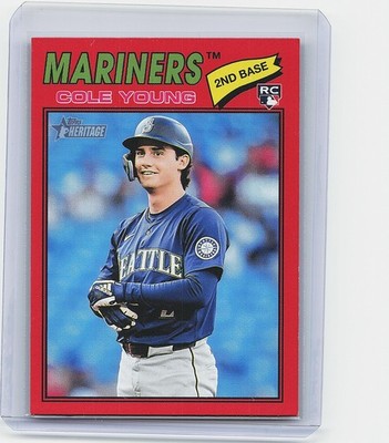 2026 Topps Heritage #142 Cole Young Red