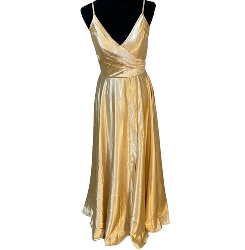 green emerald velvet dress 1950's Yma Sumac Custom Couture Metallic Gold Hourglass Trained Dress main image 0
