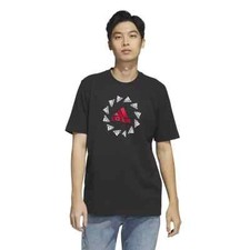 NWOT SZ LT LARGE TALL adidas Brand Love Logo Black Men's T-Shirt 100 COTTON