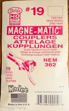 Kadee HO #19 NEM (362) European-Style Mount Knuckle Coupler - Magne-Matic