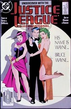 JUSTICE LEAGUE INTERNATIONAL aka AMERICA Comic 16 — Bruce Wayne — 1988 DC VF+