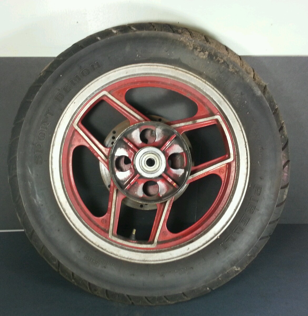 りん　0612 90 KAWASAKI NINJA ZX6 ZX 600 OEM REAR WHEEL BACK RIM