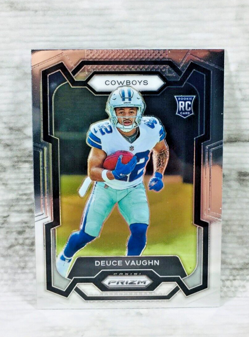 2023 PANINI PRIZM FOOTBALL #324 DEUCE VAUGHN RC ROOKIE CARD (COWBOYS)
