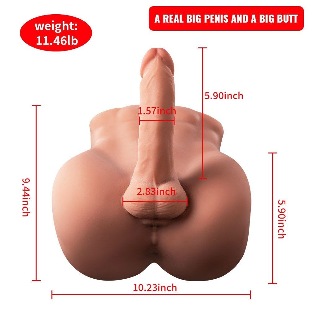 Huge Dildo Sex Toy Lifelike Male Body Torso Big Penis for Women Couple Sex toy