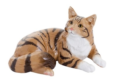 John Beswick Kenner Figur - Maine Coon Brown Tabby Katze