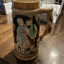 Vintage Porcelain German Style Beer Stein Mug Made In Japan